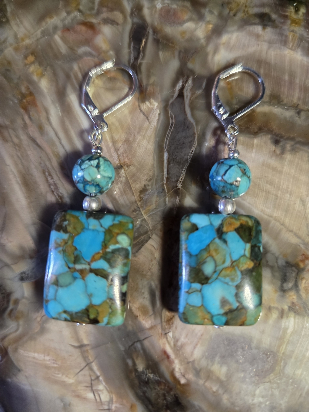 Mosaic Turquoise Earrings